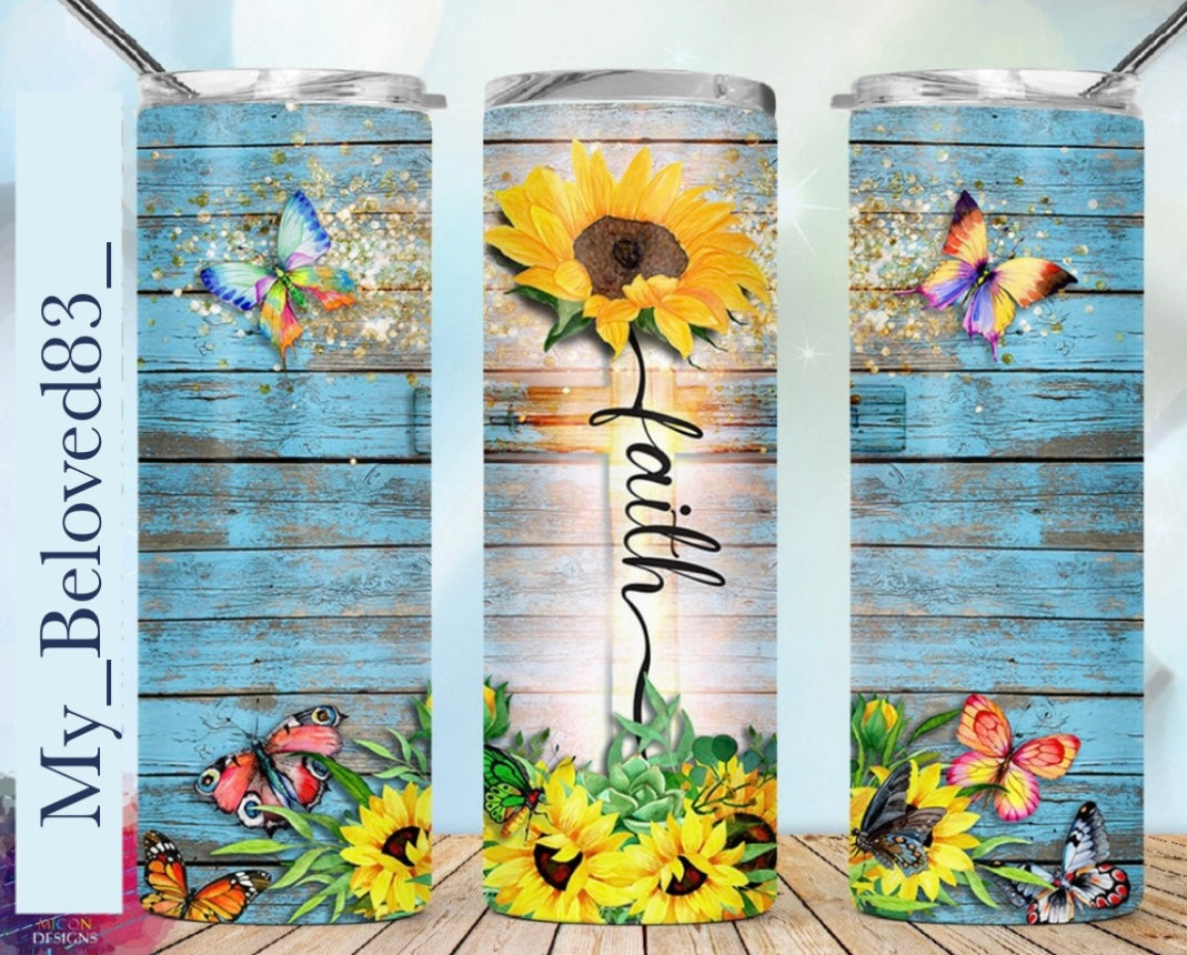 Sunflower Faith Tumbler