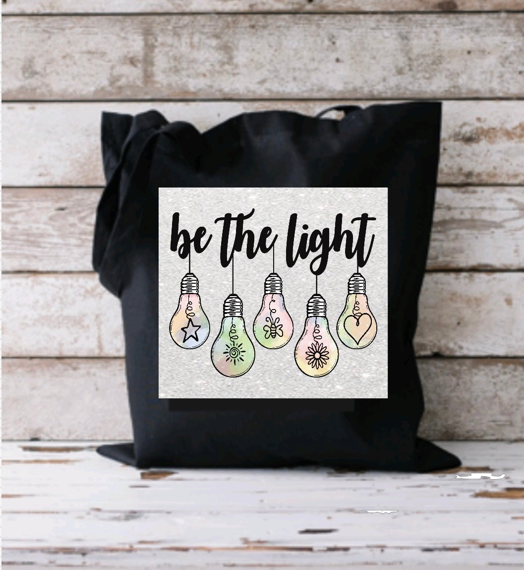 Be the light tote bag